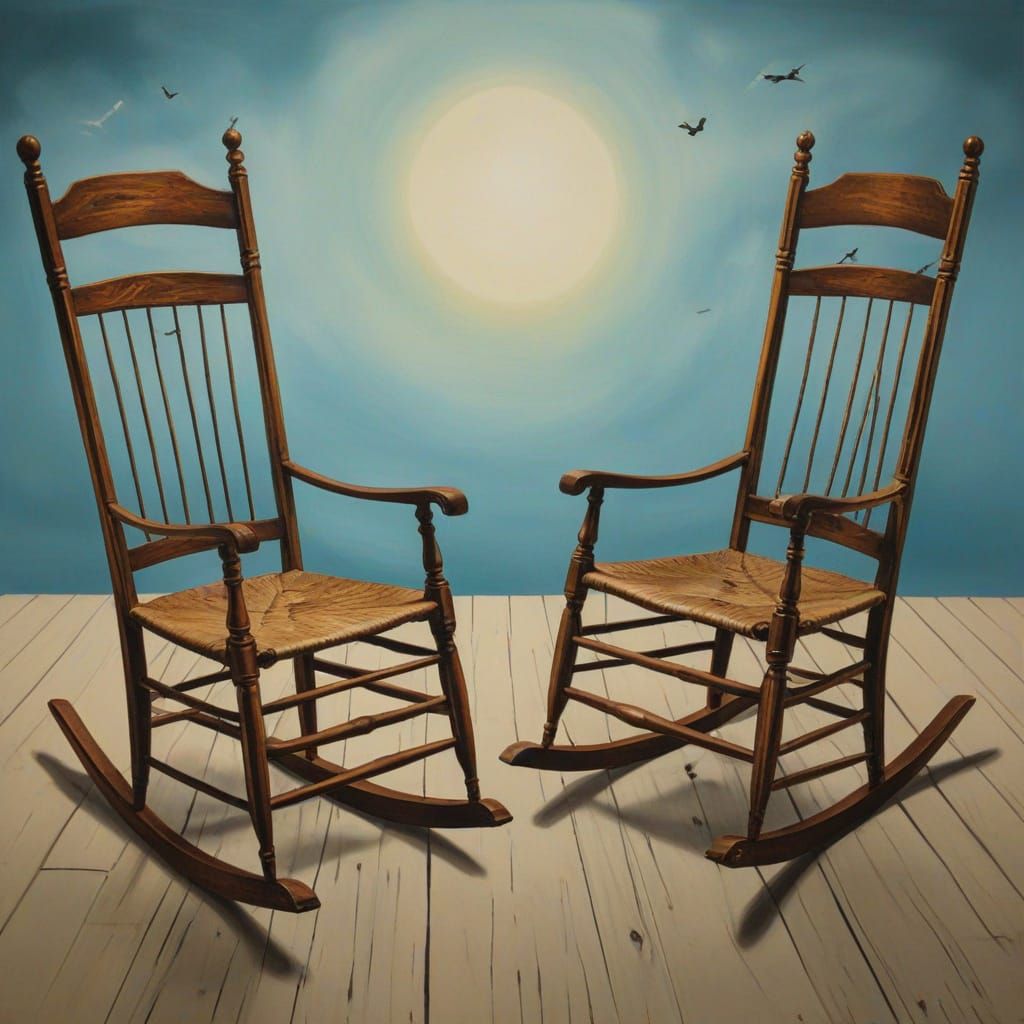 Surreal Rocking Chairs in Salvador Dali Style