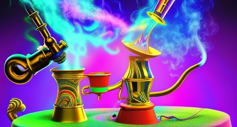 Alice in Wonderland: Worm Smoking Hookah