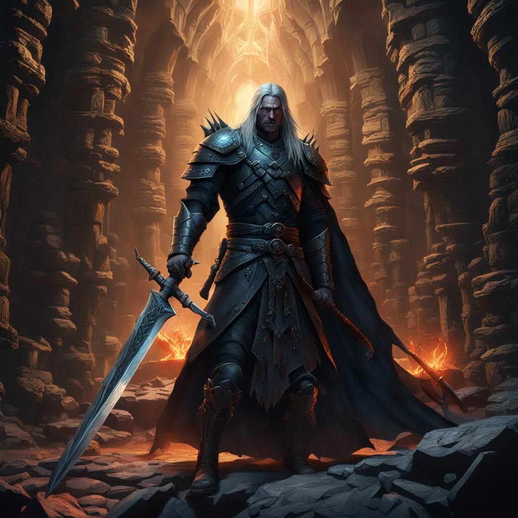 Elric Finds Stormbringer: Fantasy Concept Art