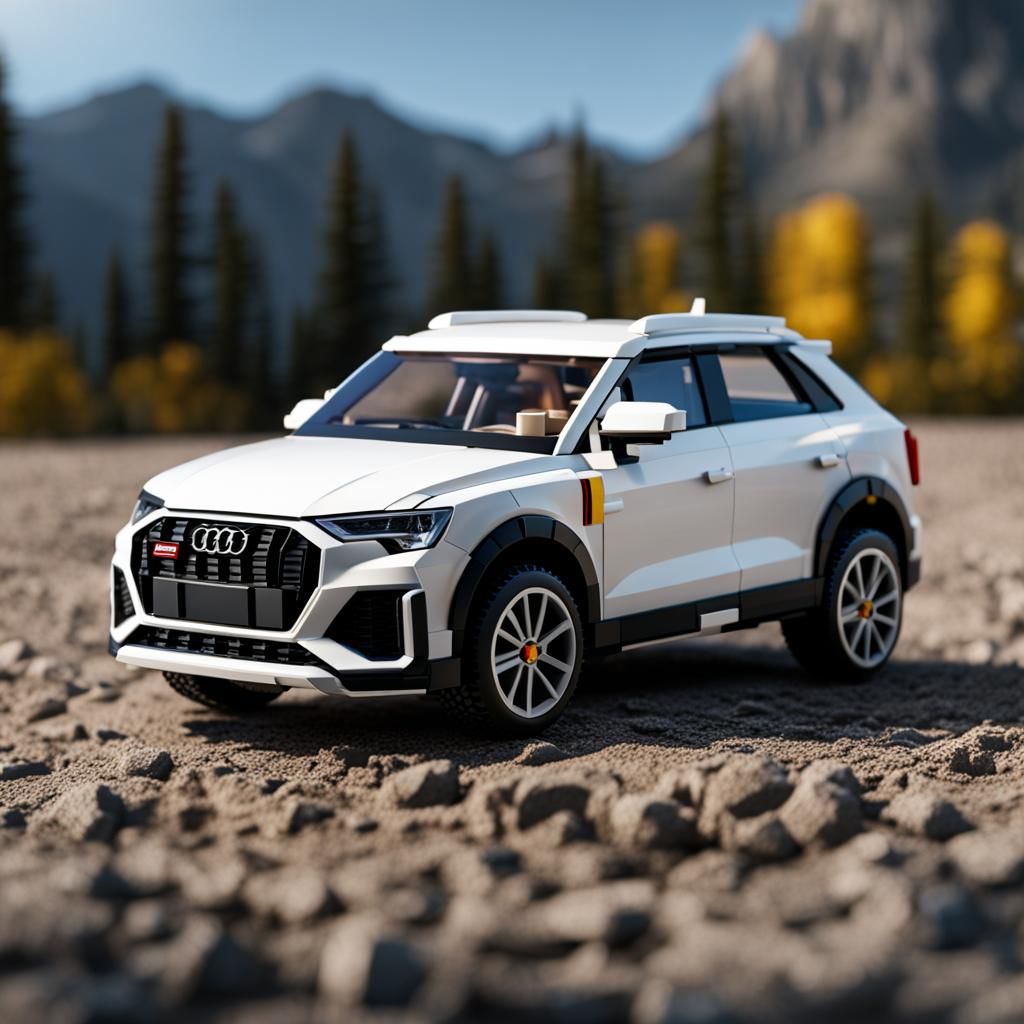 LEGO Audi Q3 Sportback Model in Detailed Matte Painting