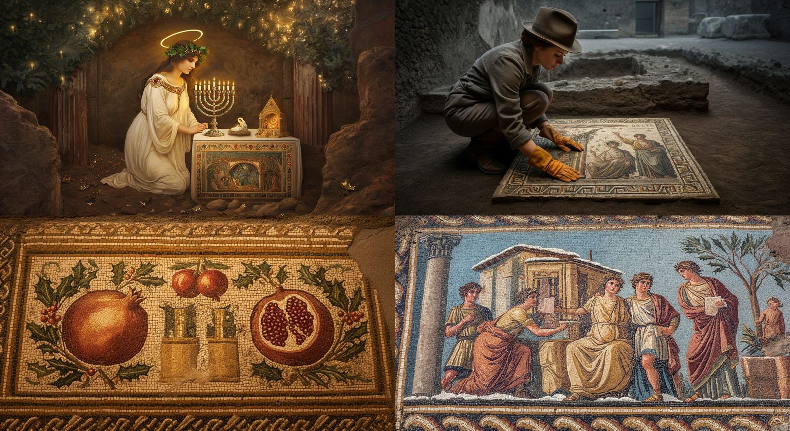 Ancient Christmas Mosaic Uncovered in Pompeii