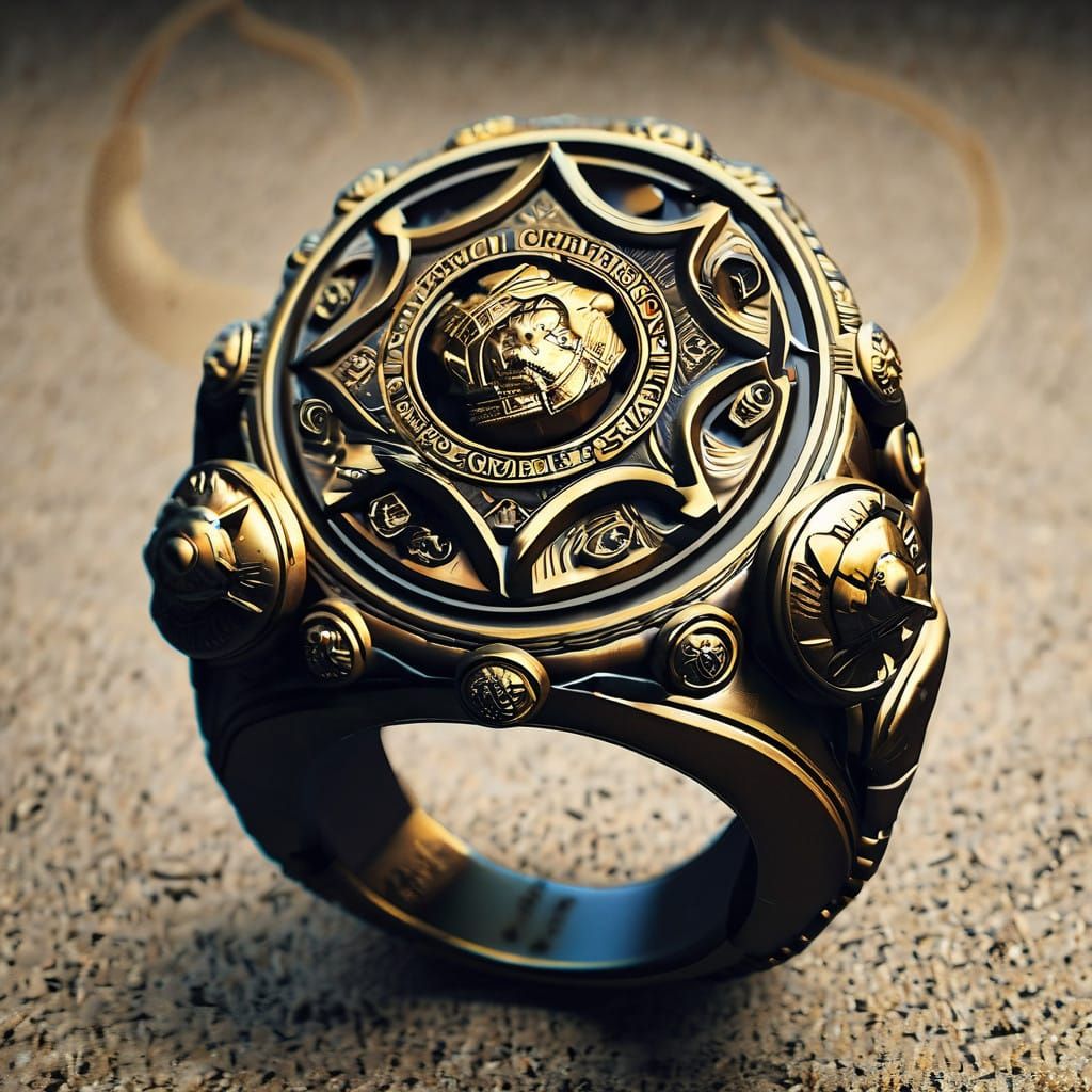 Ring of Discerning Judgement in Medieval Fantasy Style