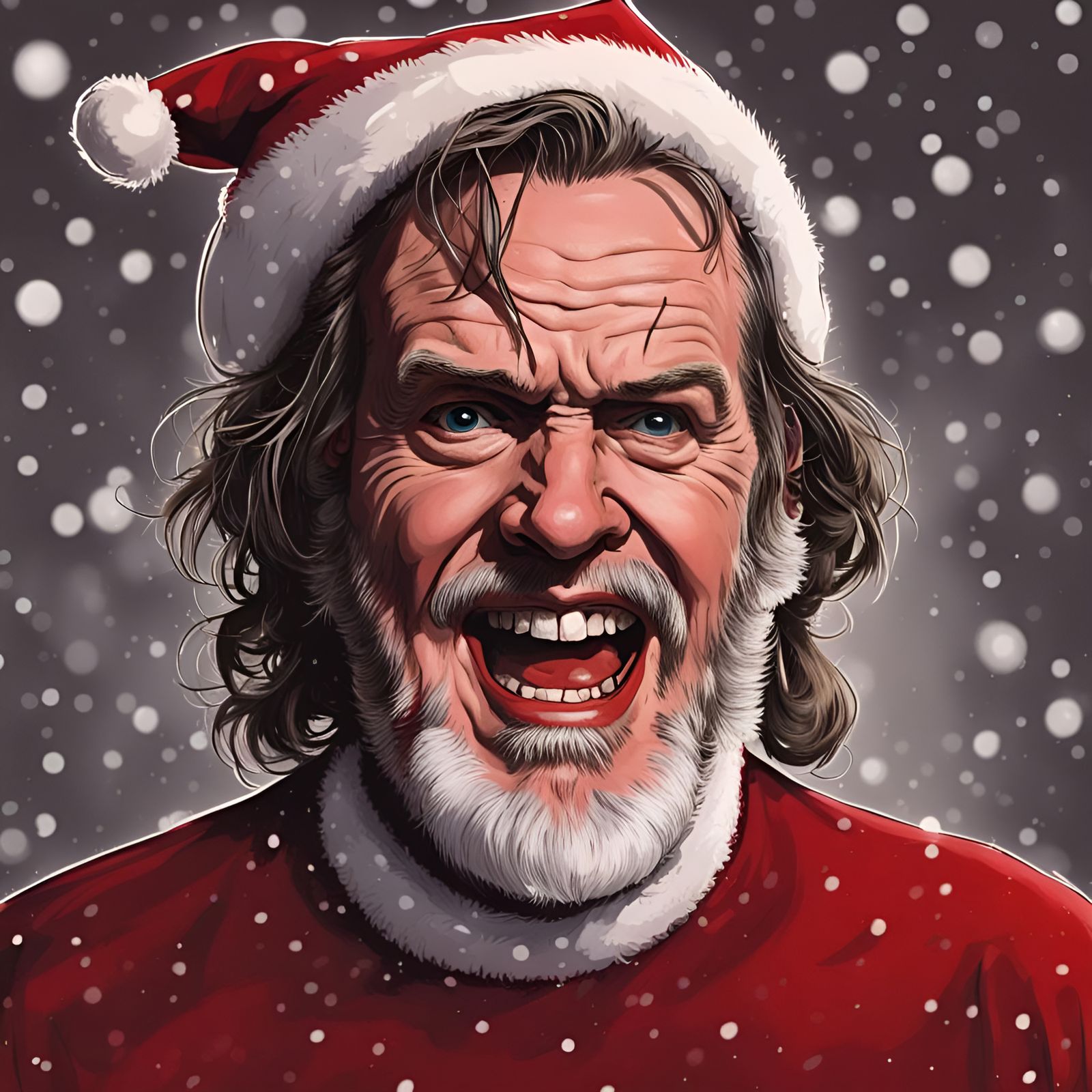 Jack Torrance as Santa Claus