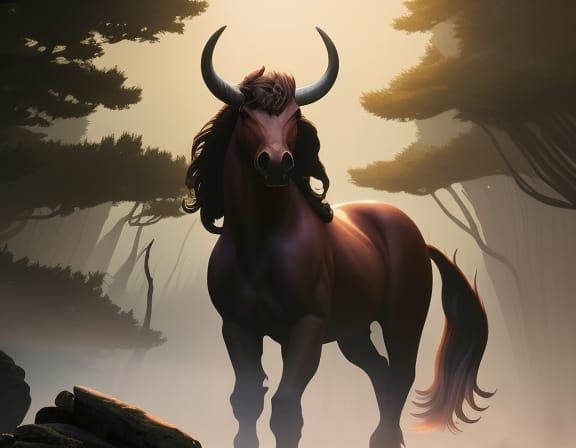 Nessus, mythological fantasy Centaur, by "Jon Van Caneghem", Shadow Isles,top down angle, by Greg Rutkowski,Erich Kiss...