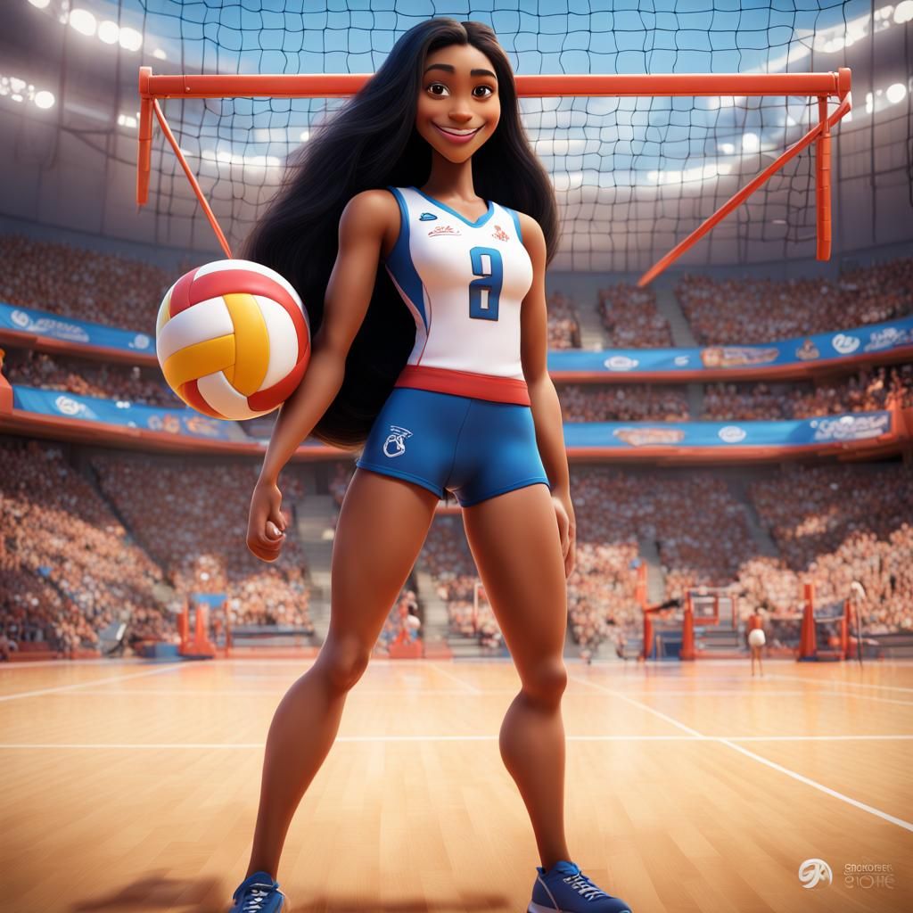 Volleyball Goddess: A Disney Pixar Movie Cover