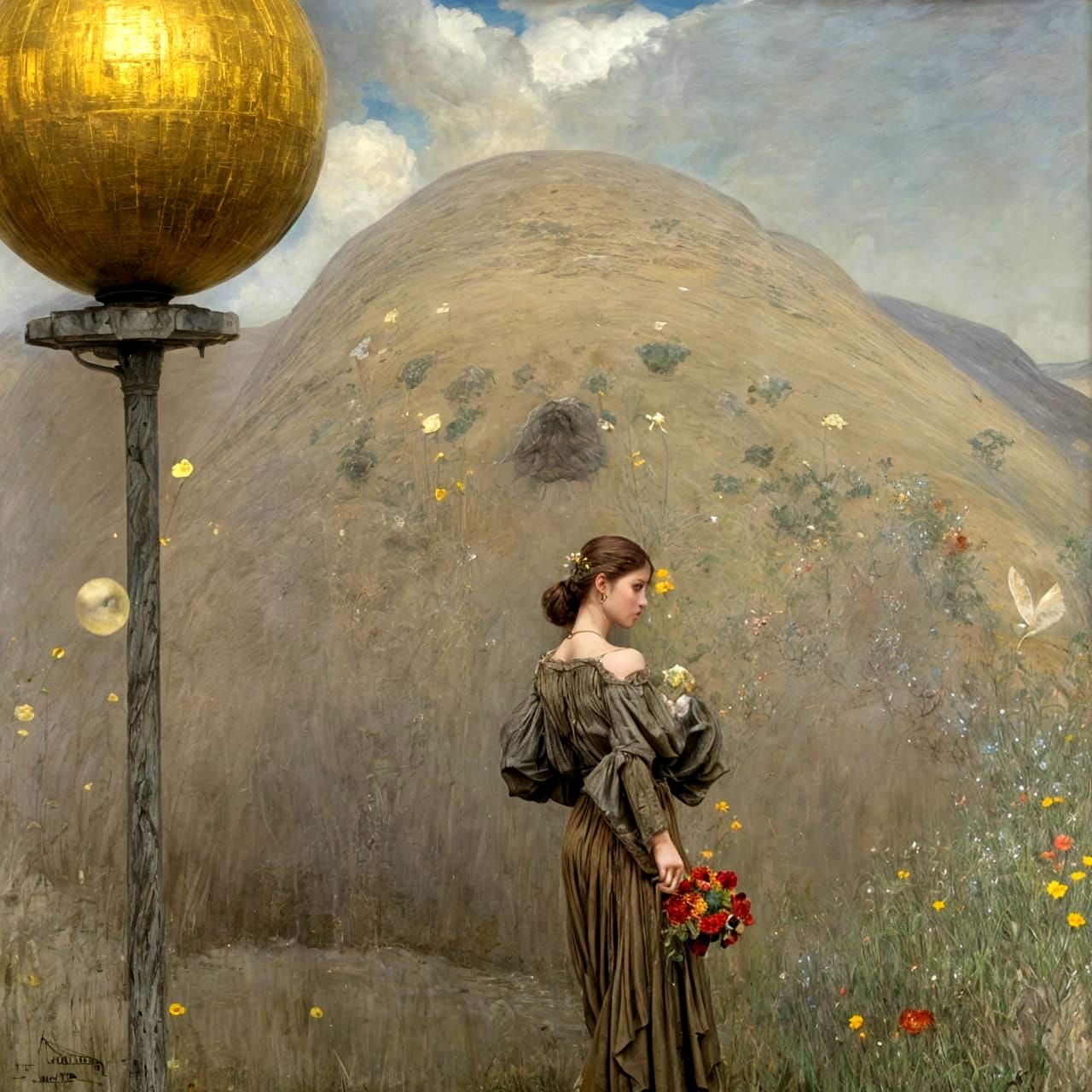 her bouquet is red as is her temper