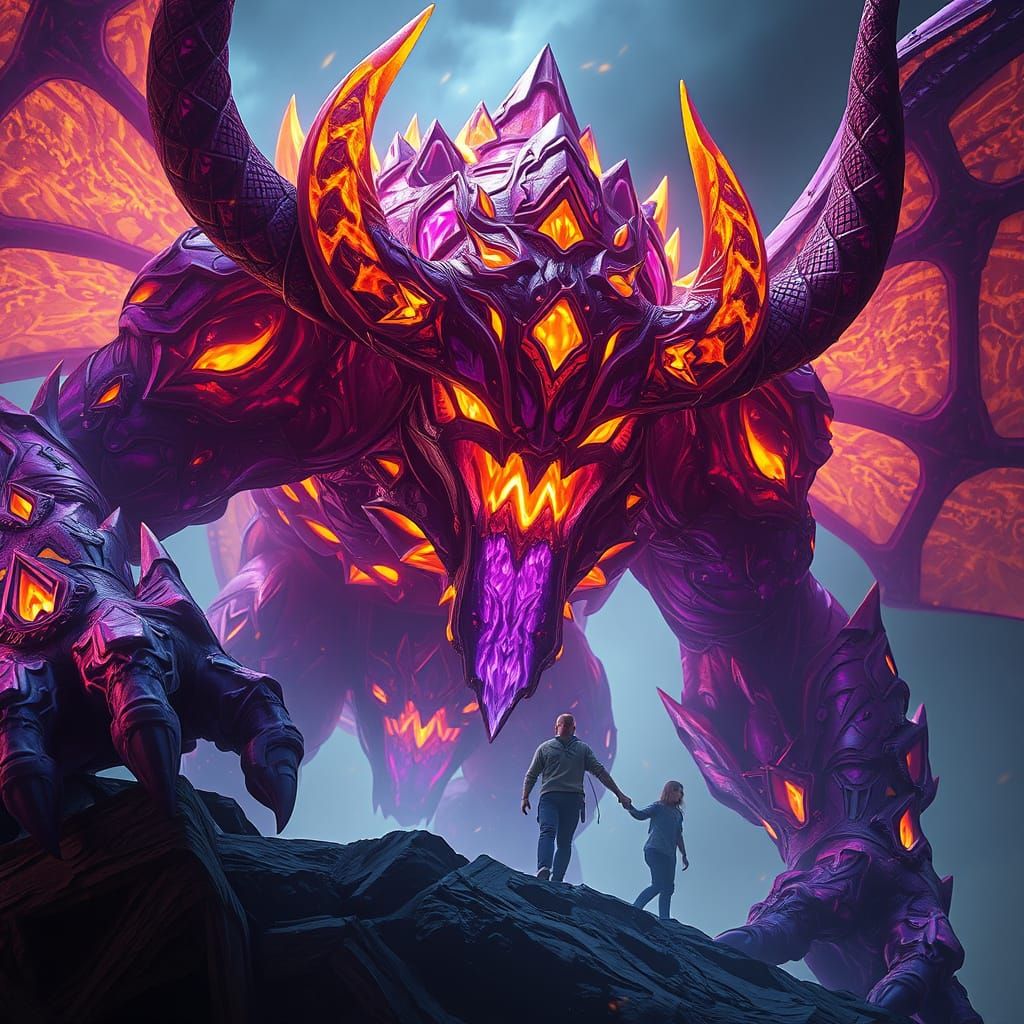 Golem Concept Art in Dark Fantasy Style