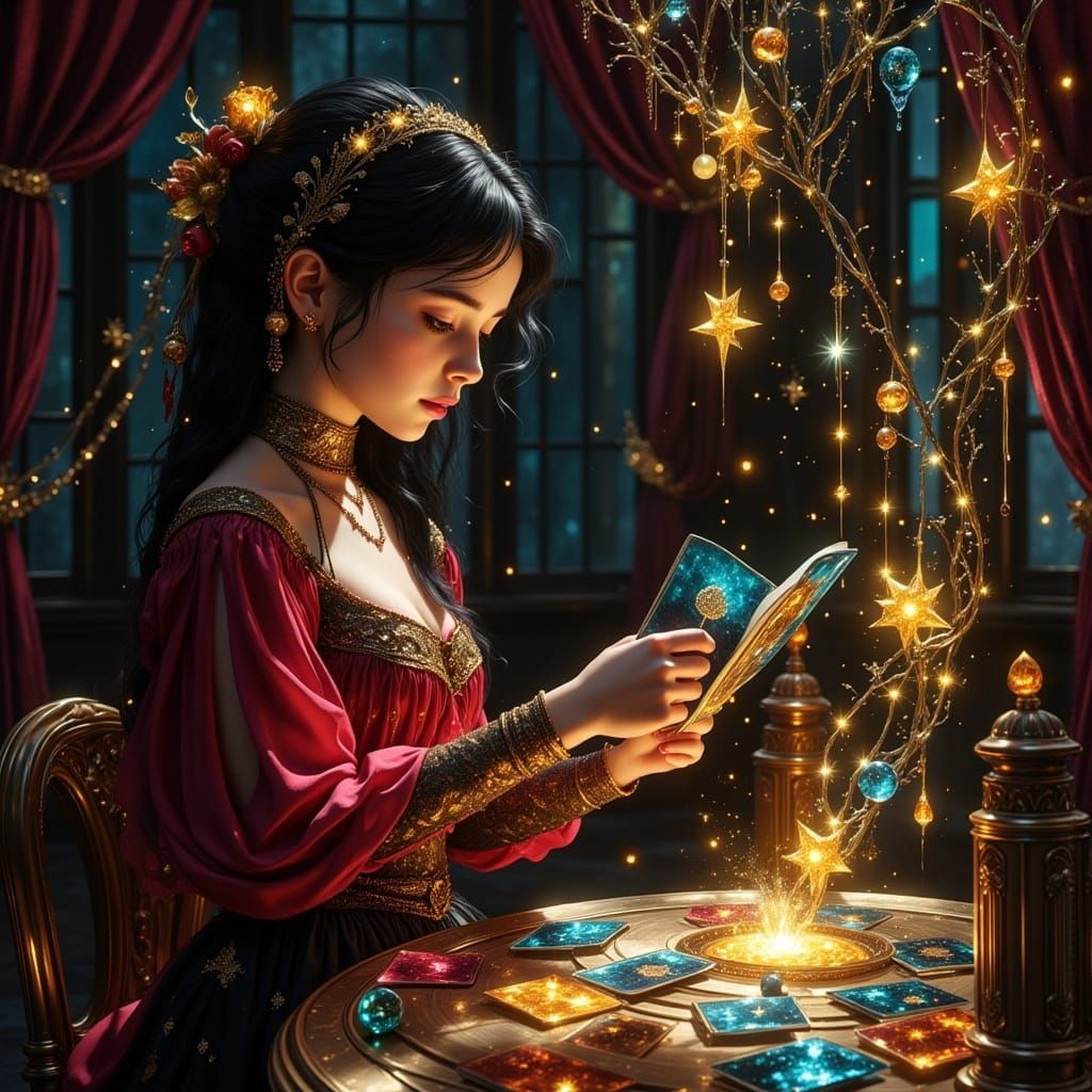 Circus Fortune Teller and Daughter Learn Tarot