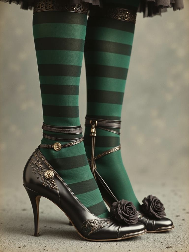 Steampunk Leg Art in Photo-Surrealism Style