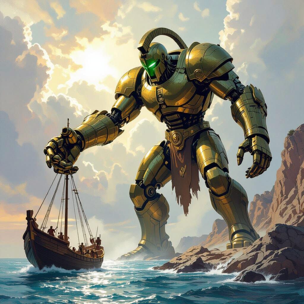 Talos Reaches For The Argo Ship