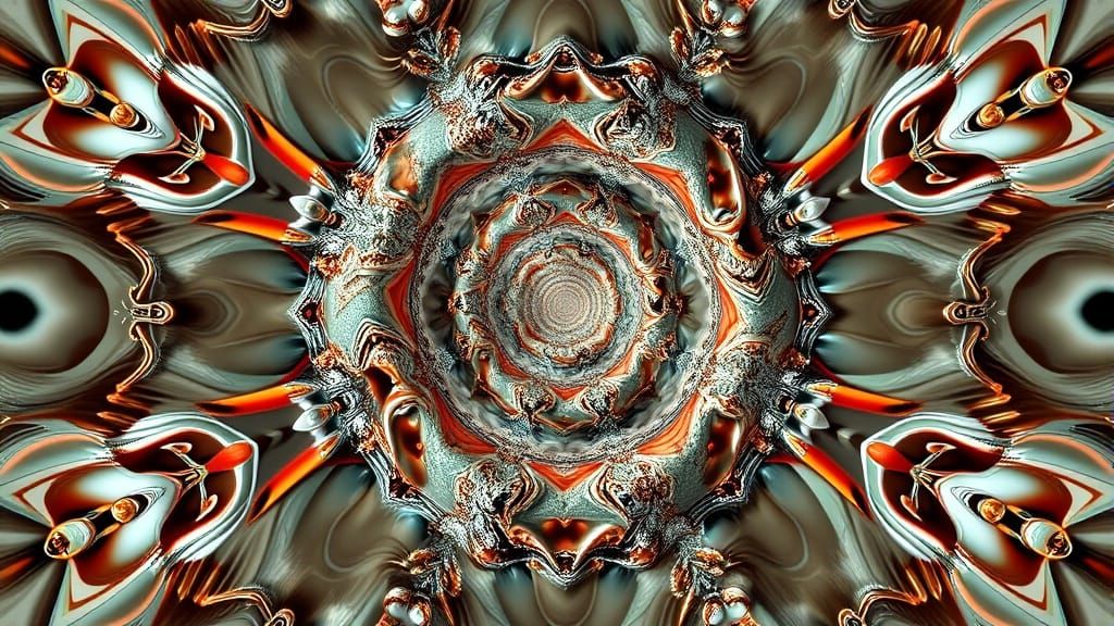 Fractals in Infinite Reflection