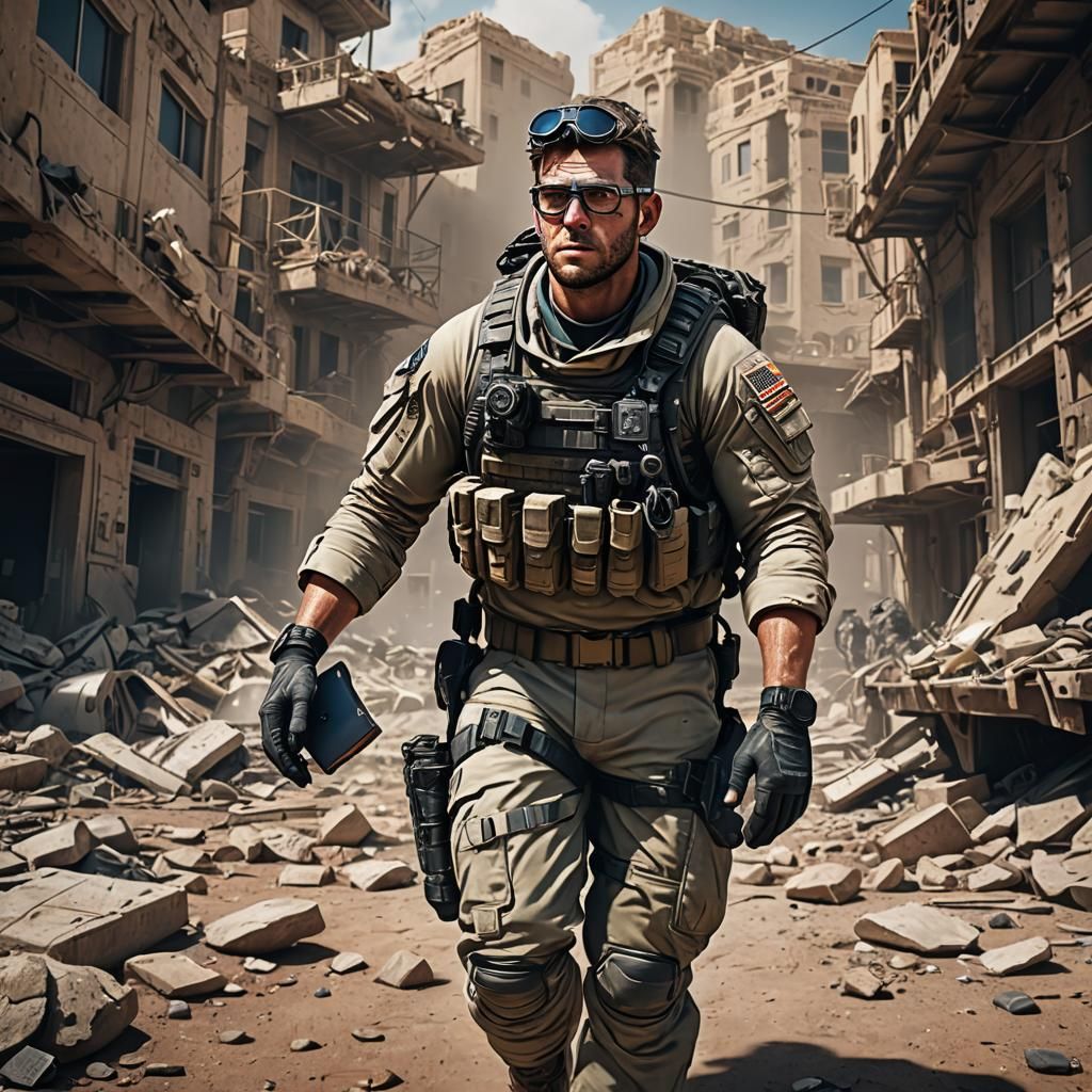 USAF Pararescue Combat Medic in Detailed Matte Painting