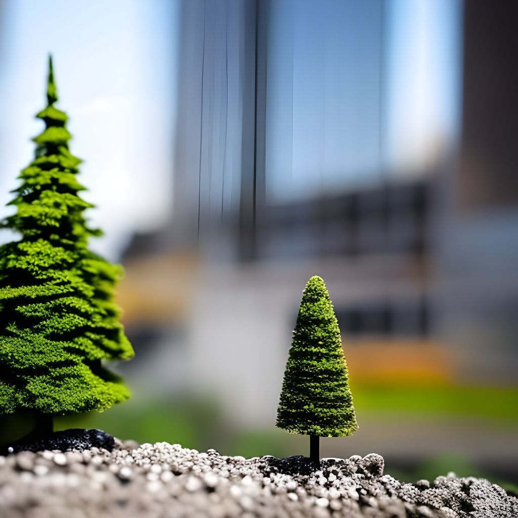 Miniature Cityscape with Bokeh