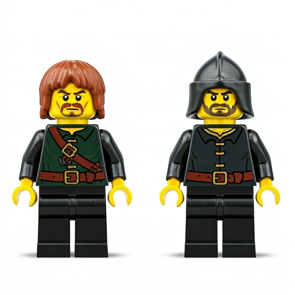 Medieval Rogue Minifigure in Lego Castle Detail