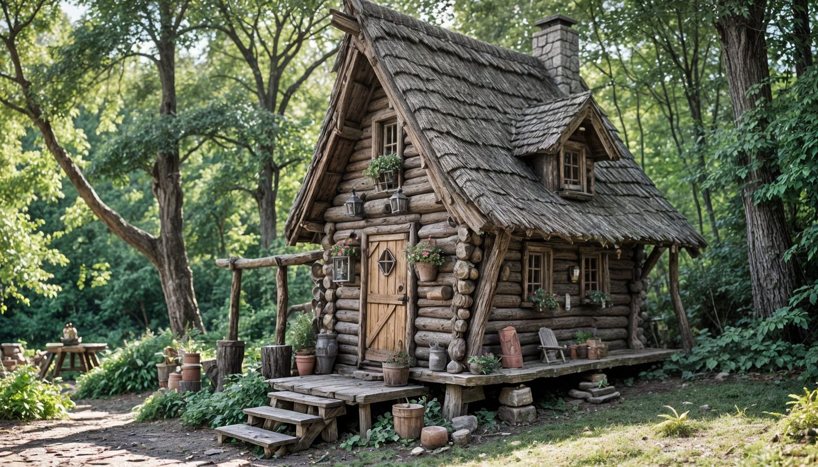 Cozy Elven Cabin in Rustic Splendor