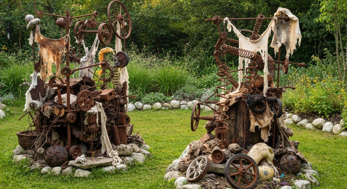 Kinetic Sculpture Garden Inspired by Jean Tinguely