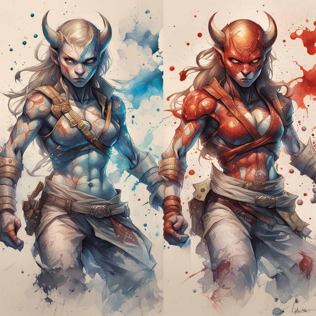 Jui Jitsu Demon Waifu Graphic Novel Illustration