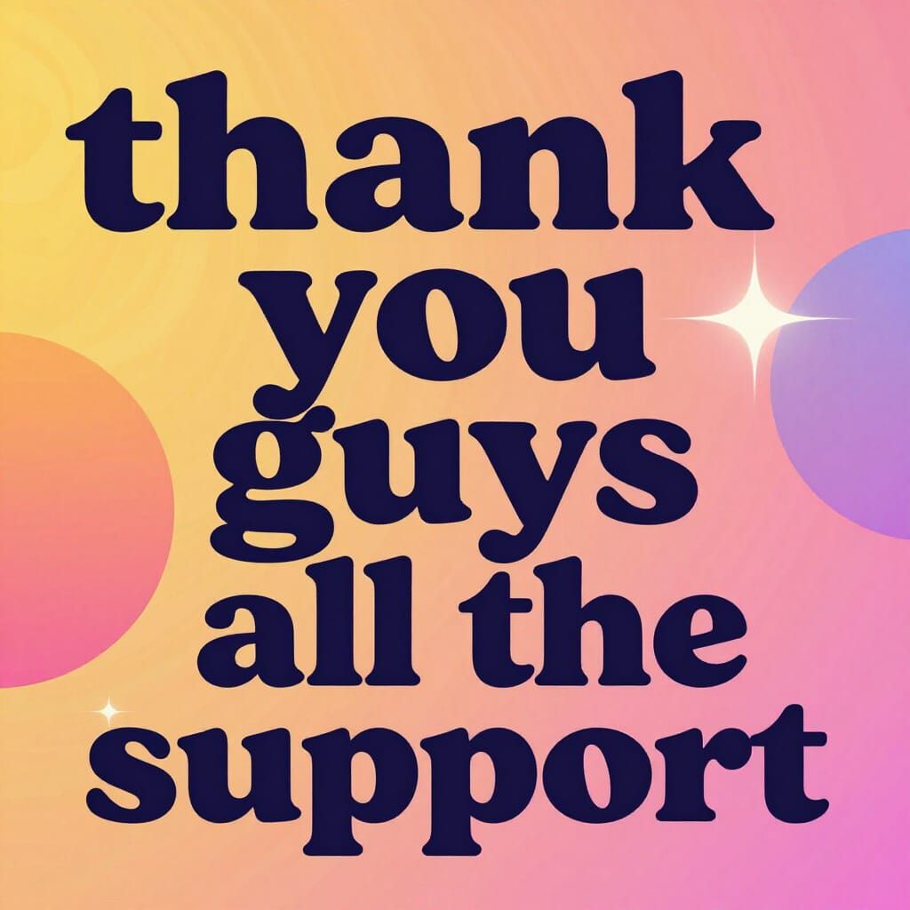 Vibrant Thank You Poster With Uplifting Colors