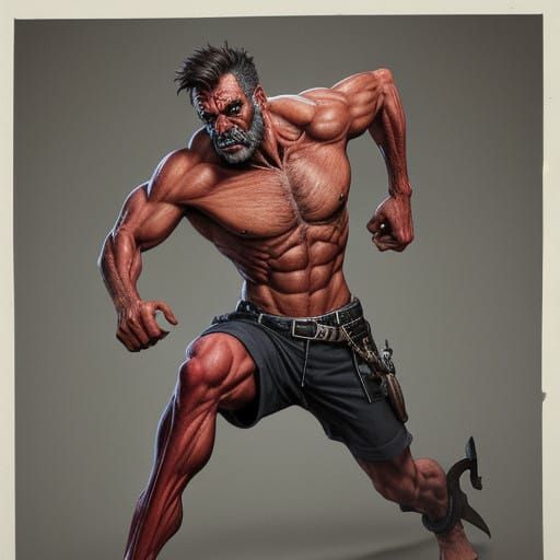 Intricately Detailed Anatomy in a Distorted Realism Style