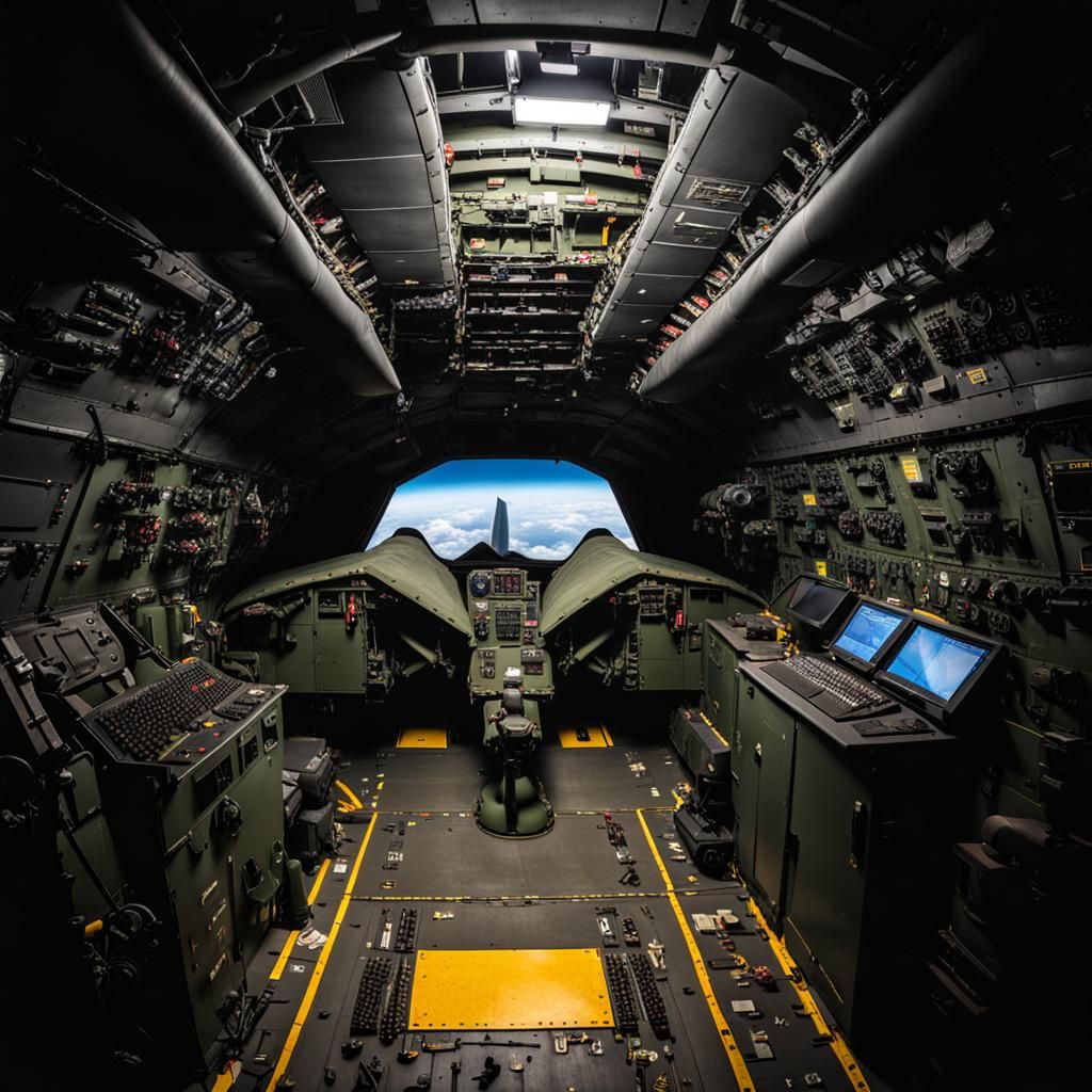 B-2 Stealth Bomber Interior View