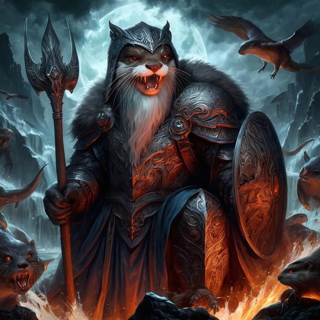 Mythic Legions Sacred River Otter in Darkness