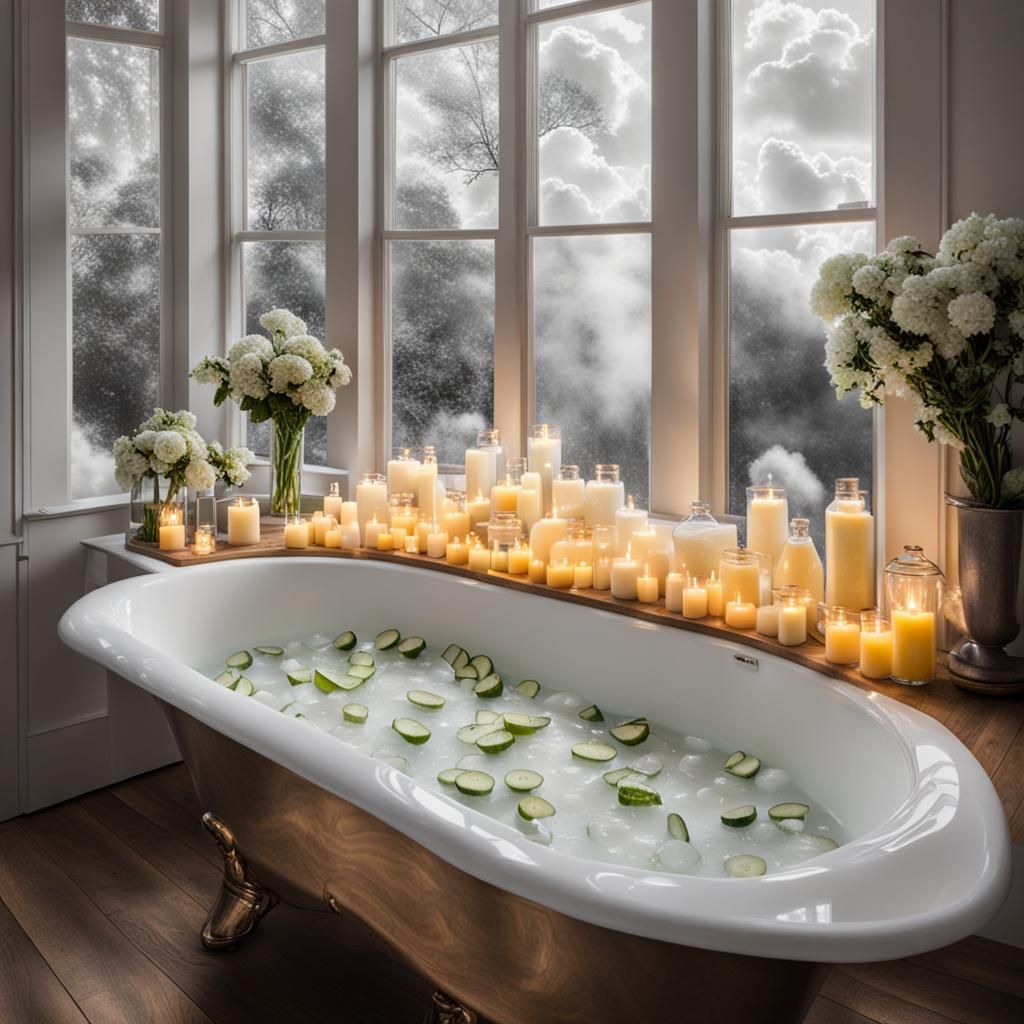 Ultimate Relaxing Bubble Bath in Divine Light