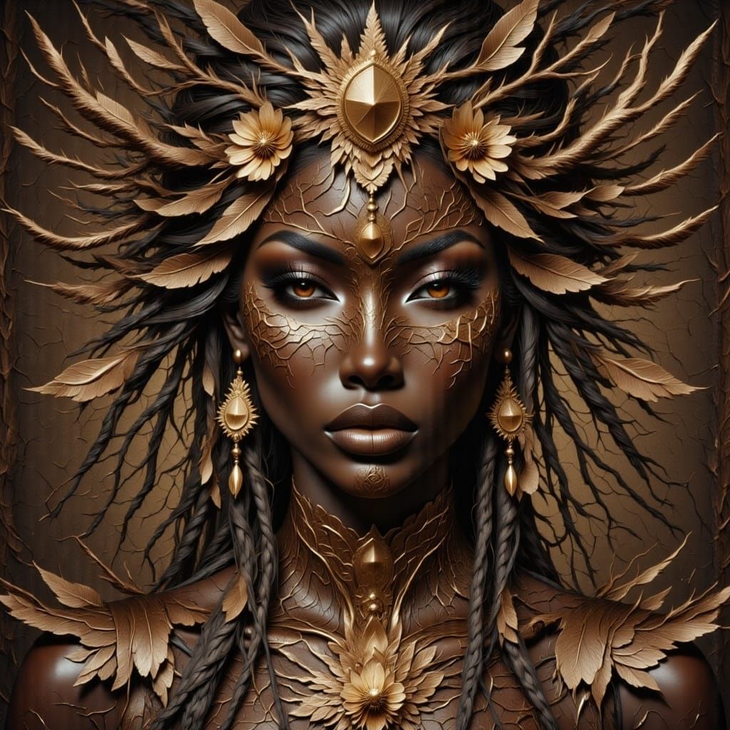 Egyptian High Priestess Seance with Crackled Effect