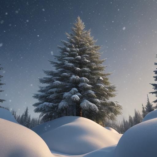 A detailed Transformer builds a snowman, surrounded by snow-...