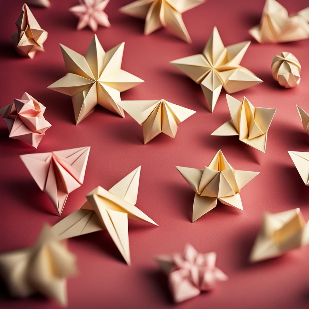 Origami Christmas Papercraft in 8K Resolution