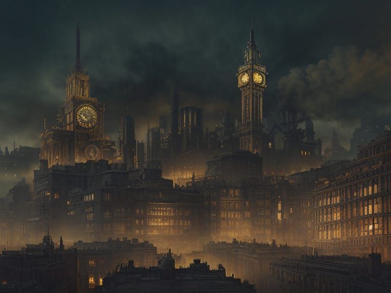 Steampunk Cityscape