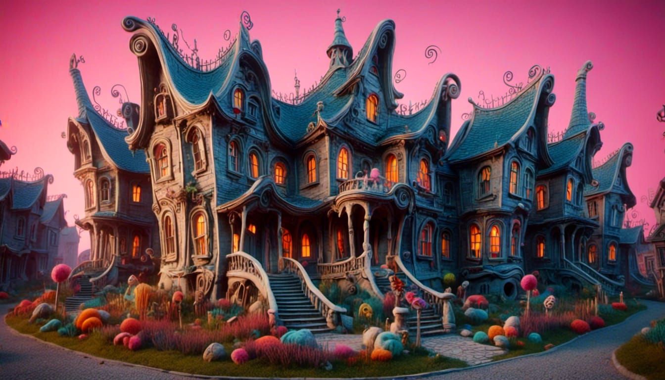 Wonky Jelly House with Haunted Charm