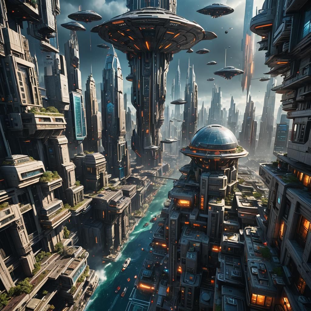 Hyper Realistic Cityscape of 3030 in Unreal Engine