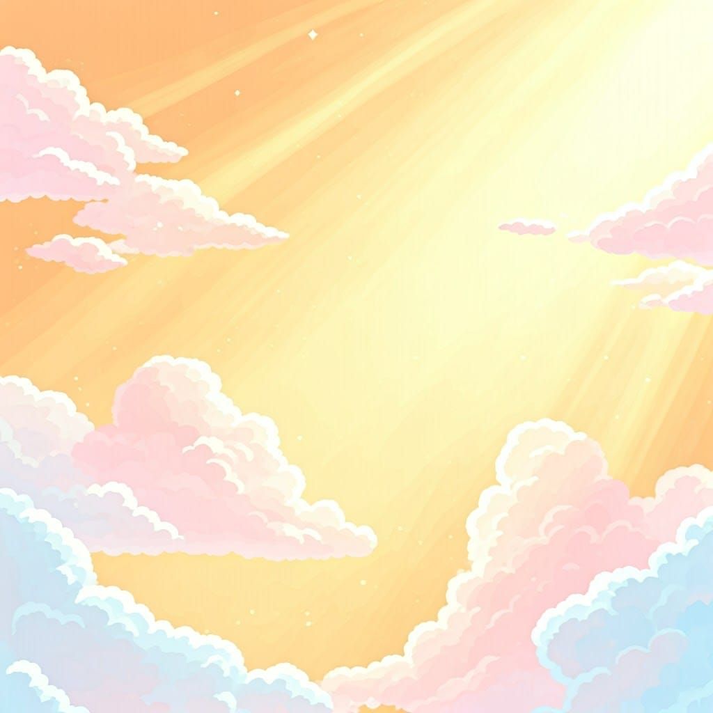 Whimsical Pastel Paradise in Soft Focus