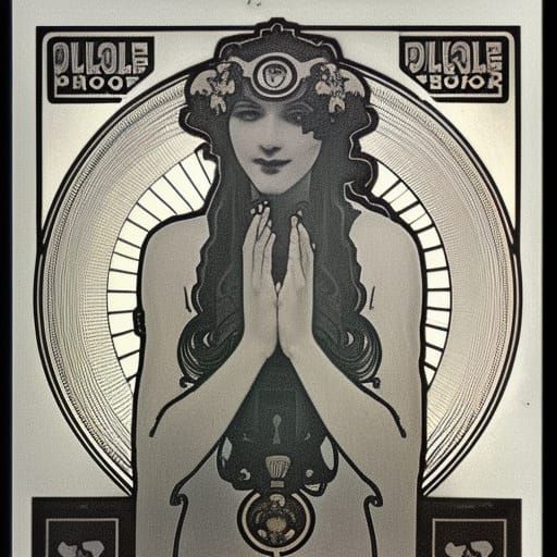 Art Deco Portrait in WLOP Style