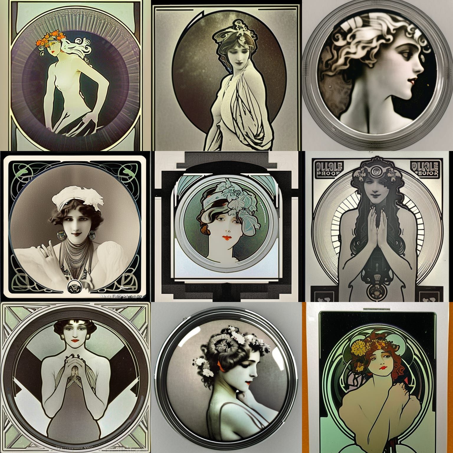 Art Deco Portrait in WLOP Style
