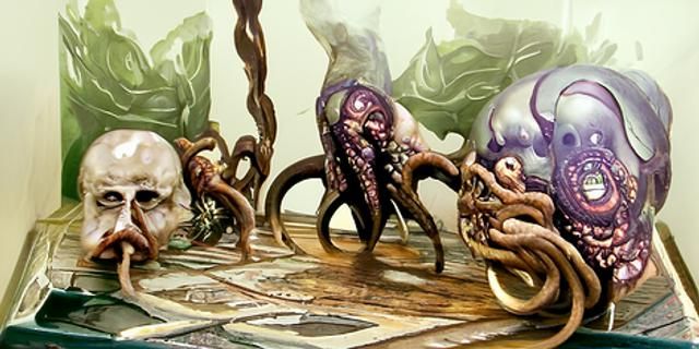 Lovecraftian Horror Devouring Men in Arkham