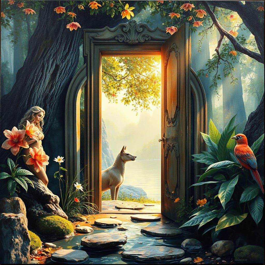 Rainforest Goddess Door to Eternal Love