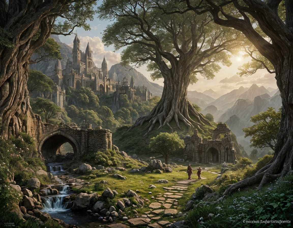 Ethereal Twilight in Forgotten Eregion: Silmarillion-Inspire...