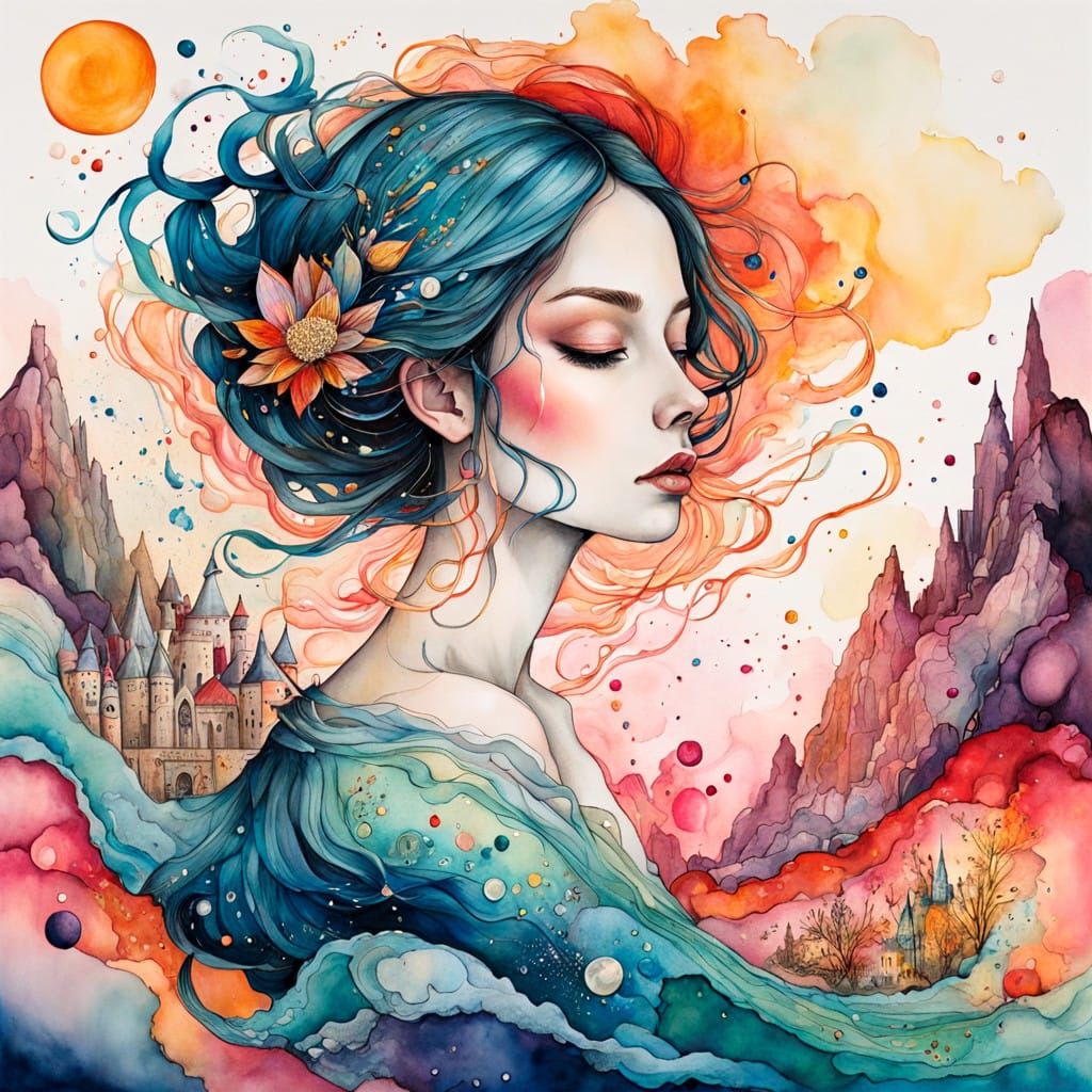 Dreamlike Camelot Scene in Cel-Shaded 8K