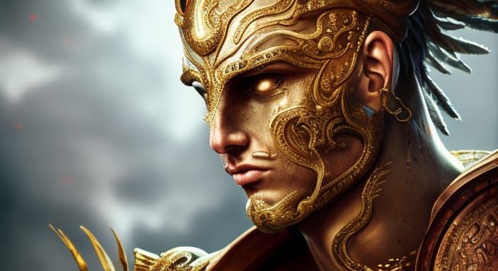 Julius Caesar Portrait in Ancient Rome