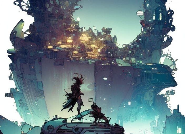 Stylized Character Illustration in Comic Book Style