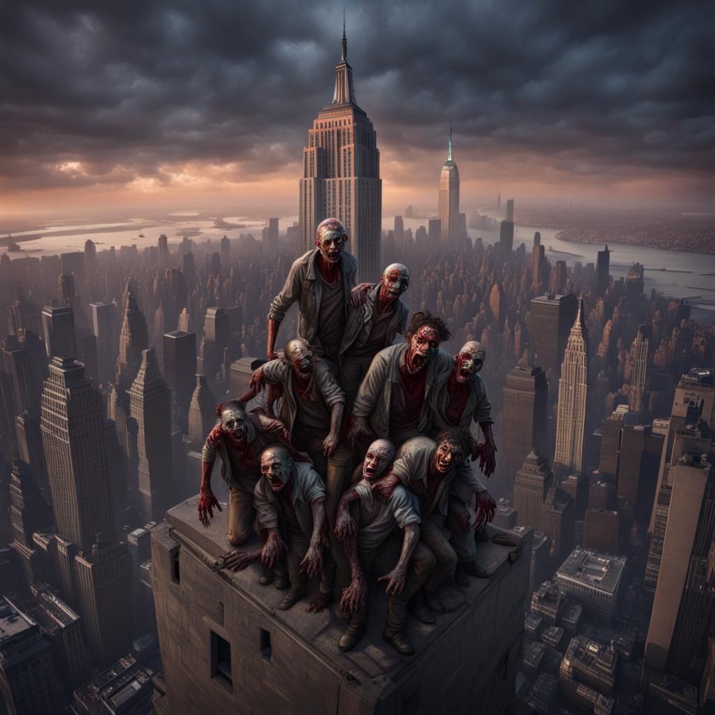 Zombies Stack to Reach Empire State Building