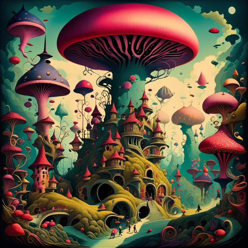 Wonderland Tea Party: Vintage Whimsical Illustration