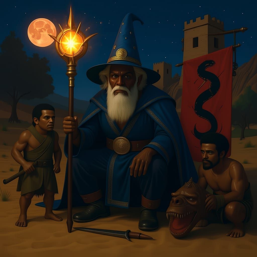 Astronaut Tends Bioluminescent Garden on Moon