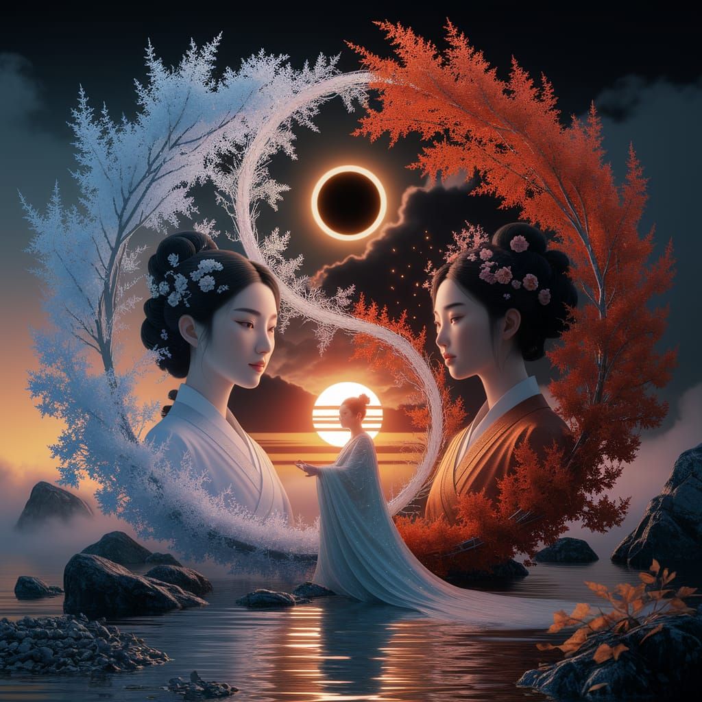 Yin-Yang of Ice and Fire: Ethereal Fantasy Balance