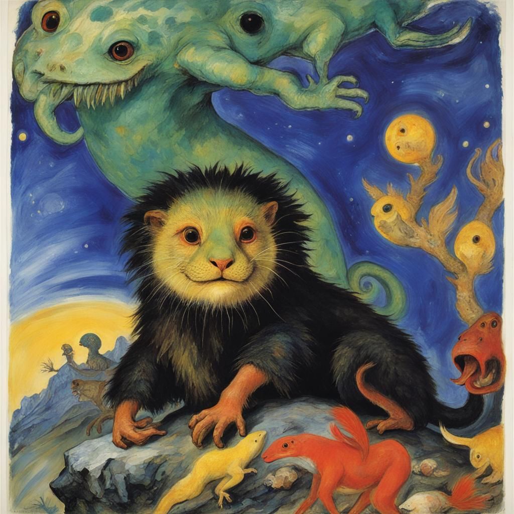 Mythical Pet Creature Singing Songs