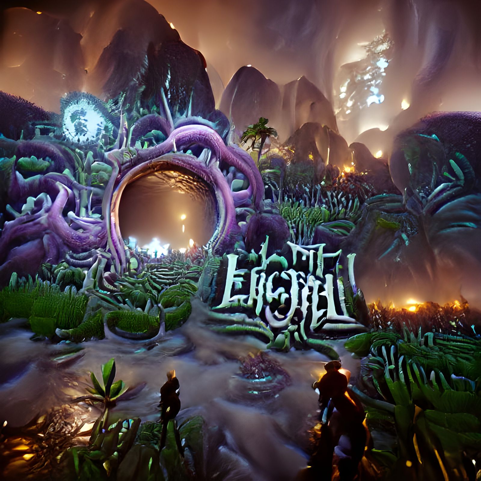 Eldritch Jungle Portal to a Fantasy Landscape