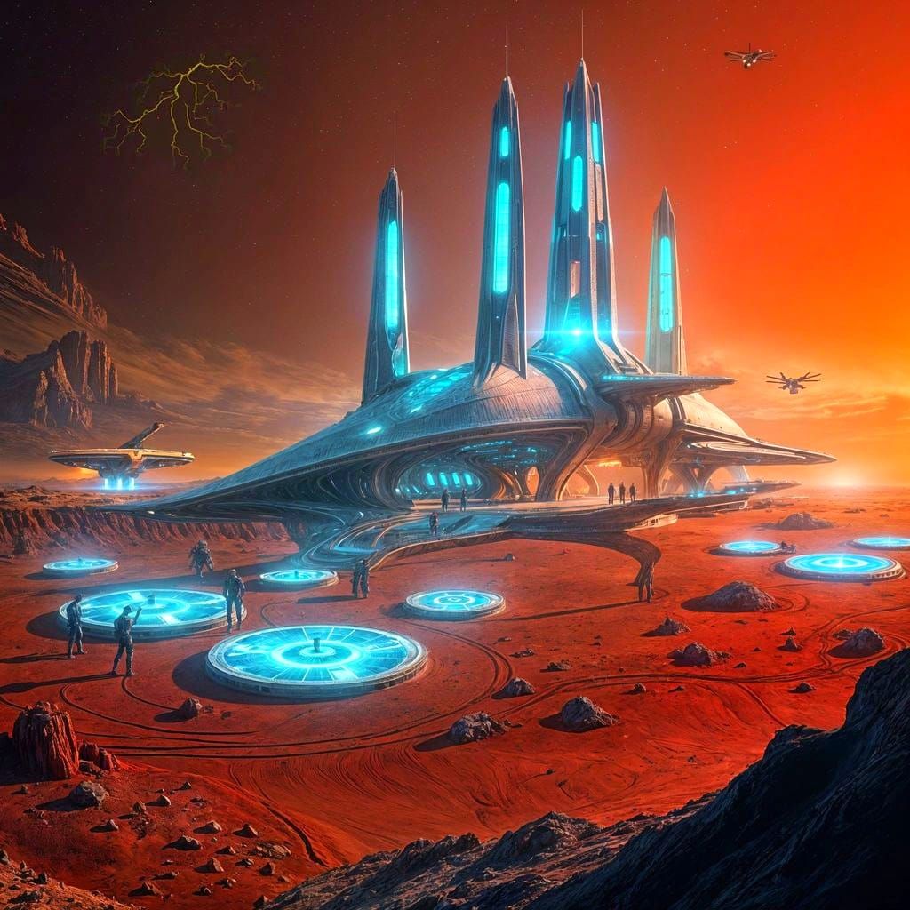 Alien Refueling Hub Iridesces in Crimson Desert