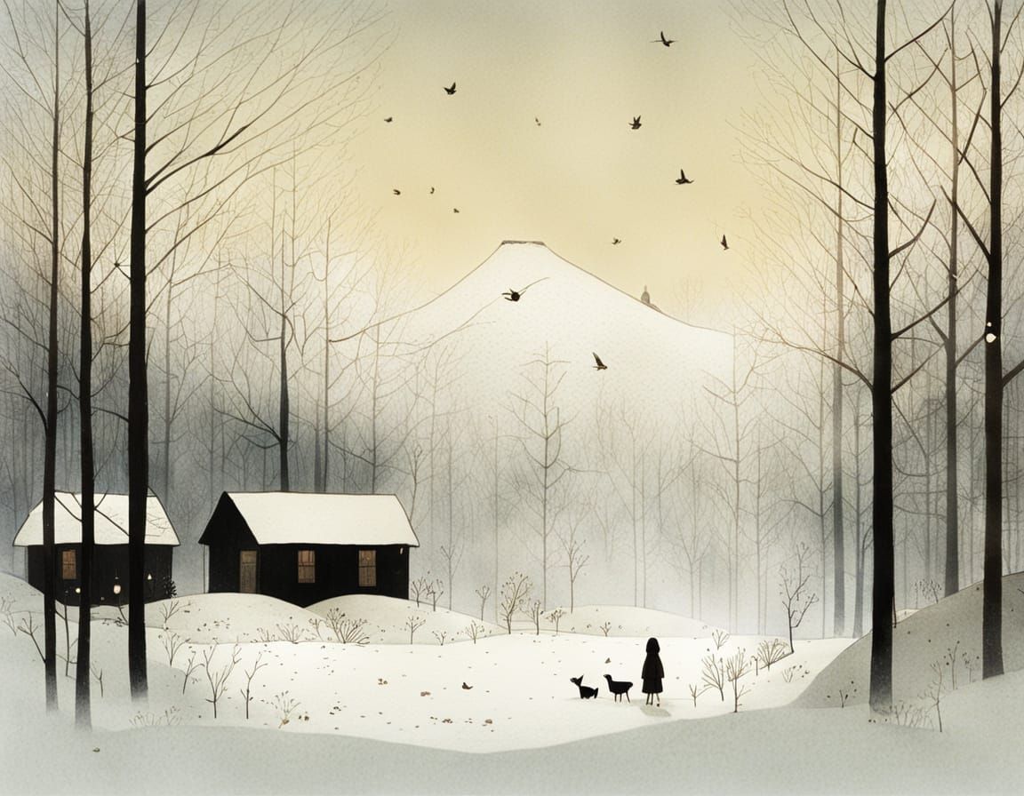 Winter Wonderland in Soft Pastels