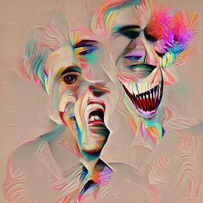 Abstract Psychopath AI Image